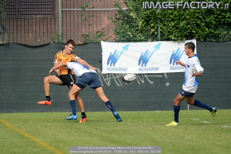2014-09-28 Ambrosiana Rugby Milano U18-CUS Brescia 041.jpg